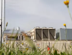 Veolia Operational view through grass paddock 