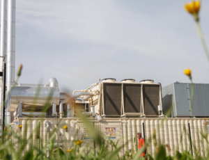 Veolia Operational view through grass paddock 