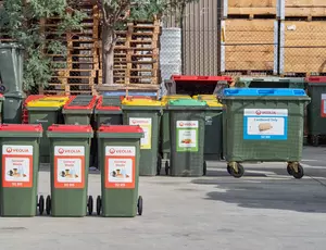 waste bins 