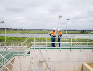 Water Operators Onsite on Bridge