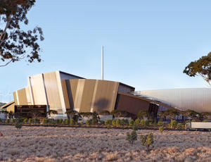 A wide shot of an energy from waste facility.