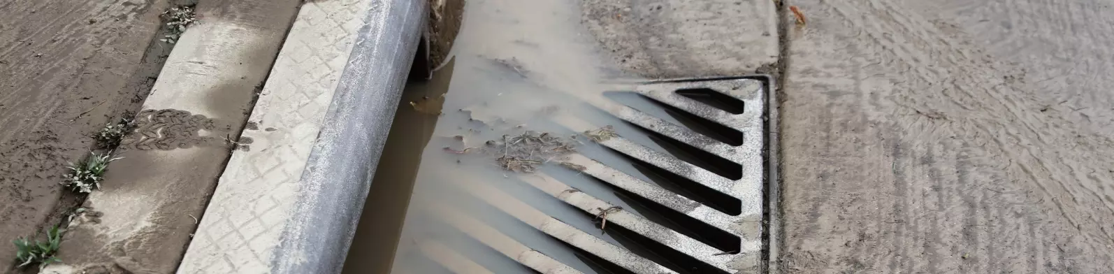 Stormwater Drain Blocked by Sediment