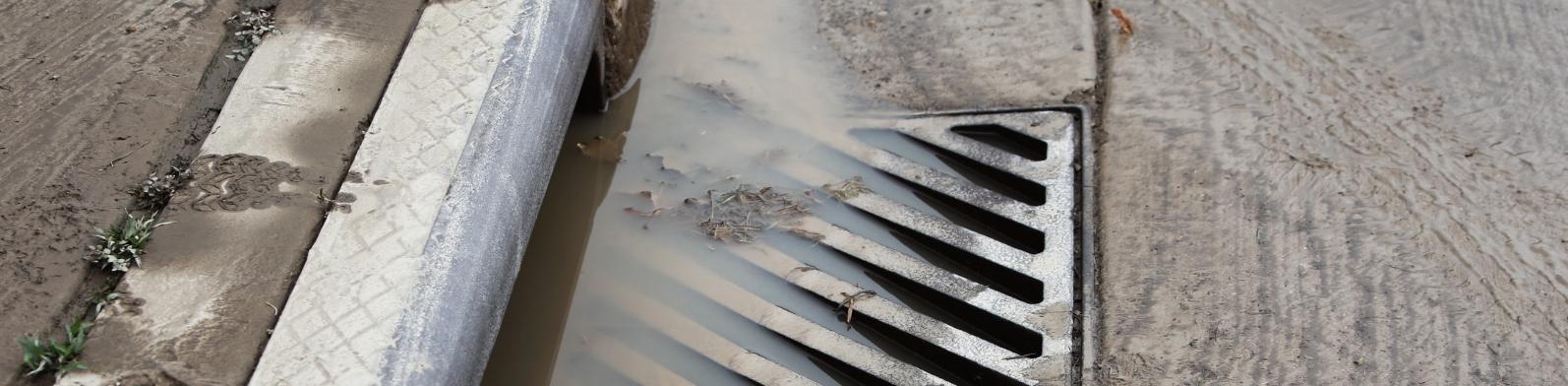Stormwater Drain Blocked by Sediment