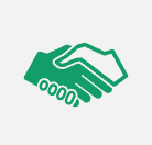 Partnership approach icon