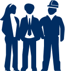 Employees blue