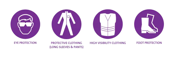 WA PPE requirements icons