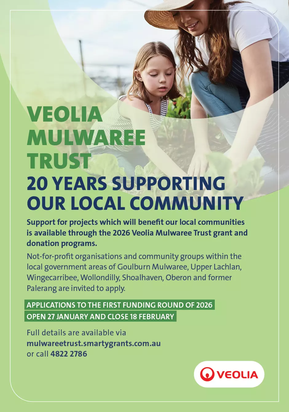 Veolia Mulwaree Trust Community Funding Jan 2026