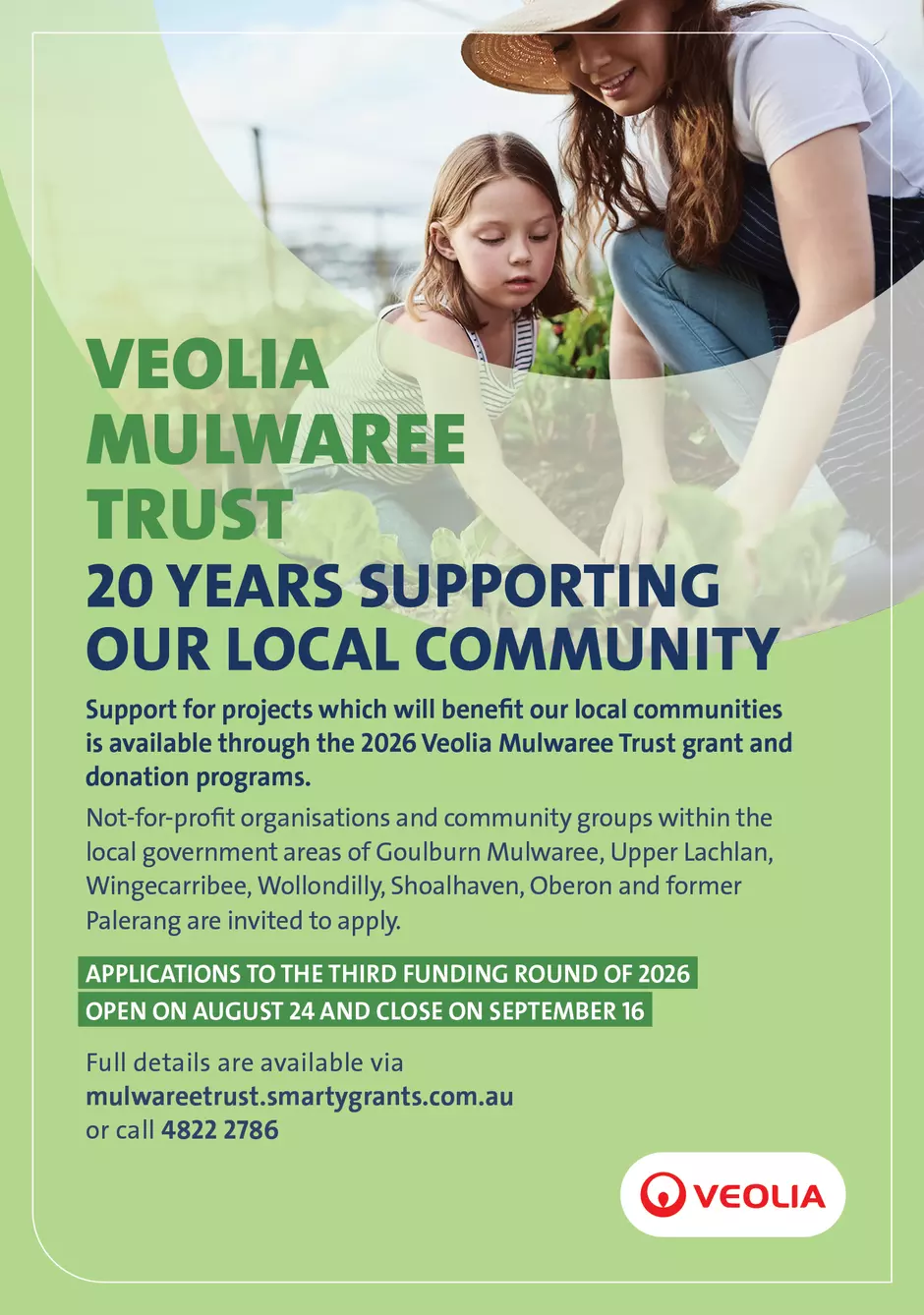 VMT community project funding open 24 Aug to 16 Sept, 2026