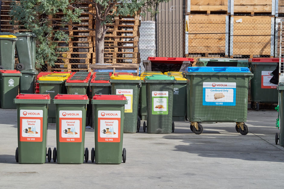 waste bins 