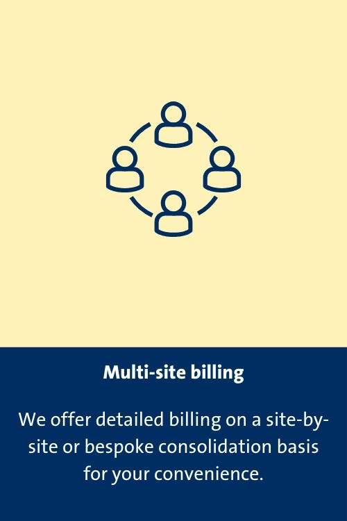Multi-site billing with text
