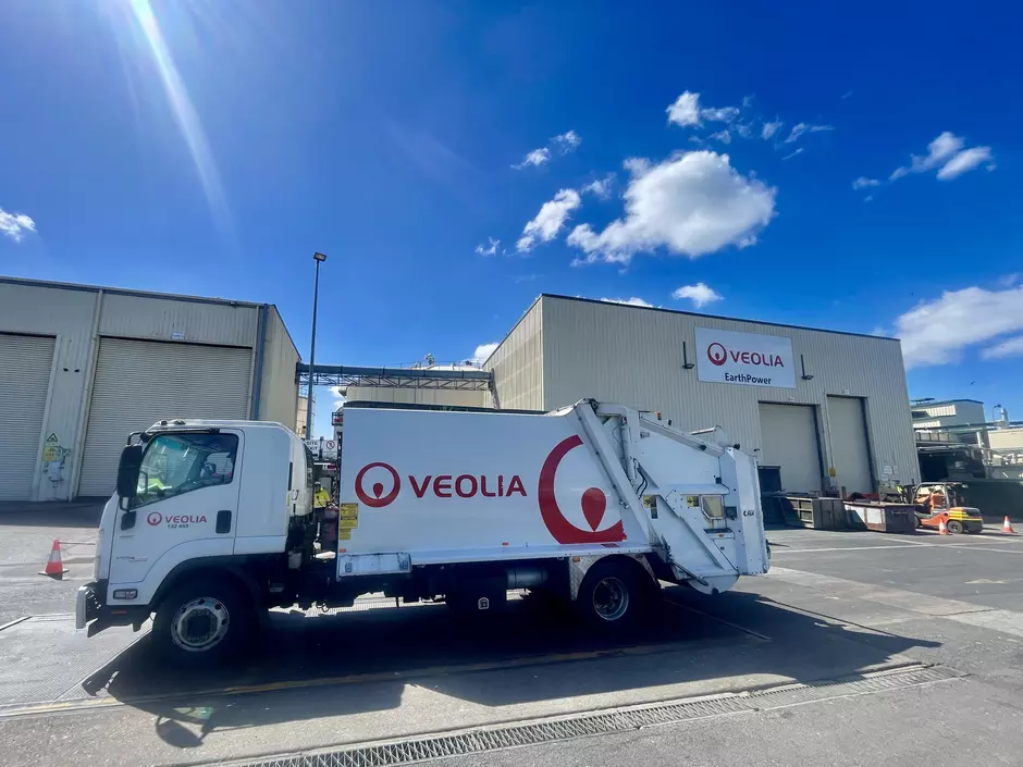 EarthPower facility with Veolia truck