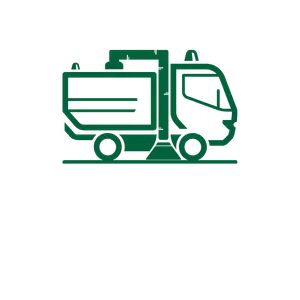 Urban cleaning truck icon