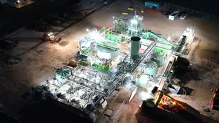 Aerial photo of EarthSure soil washing plant